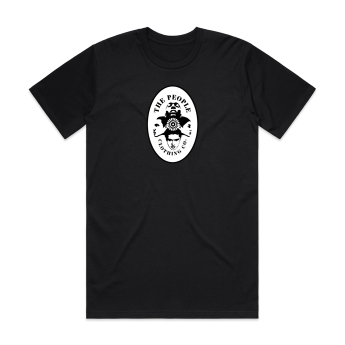 THE PEOPLE CLOTHING CO - SHORT SLEEVE - LOGO TEE - BLACK